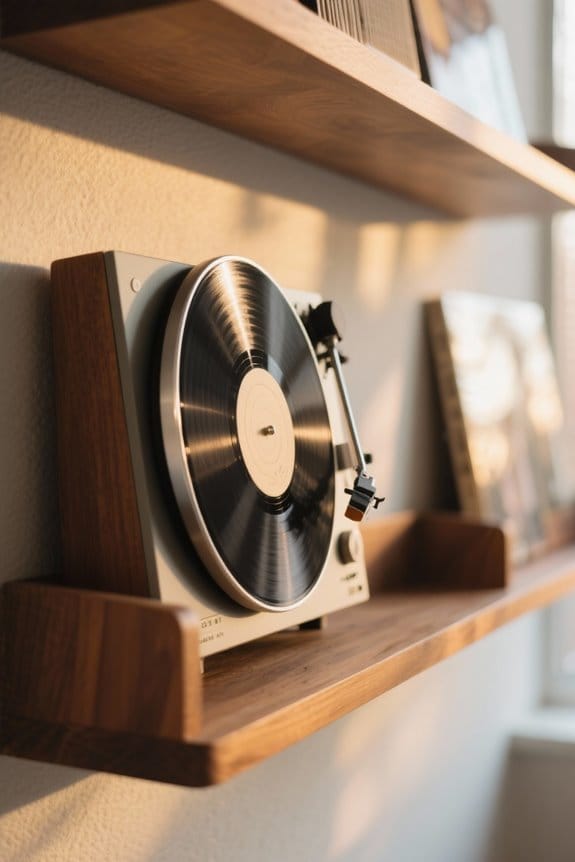 choosing wall shelf turntable