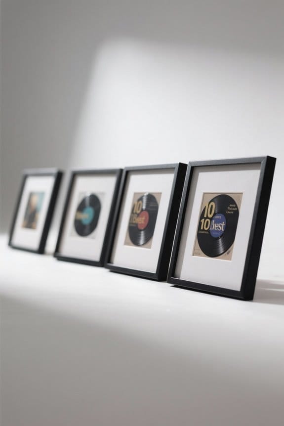 stylish vinyl album frames