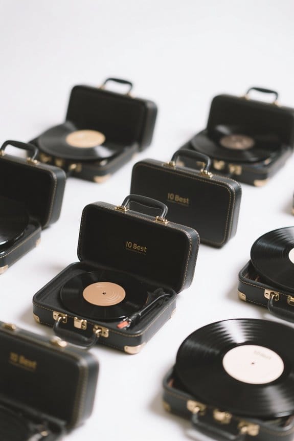 stylish vinyl record cases