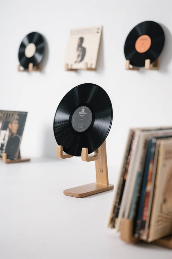 stylish vinyl record displays