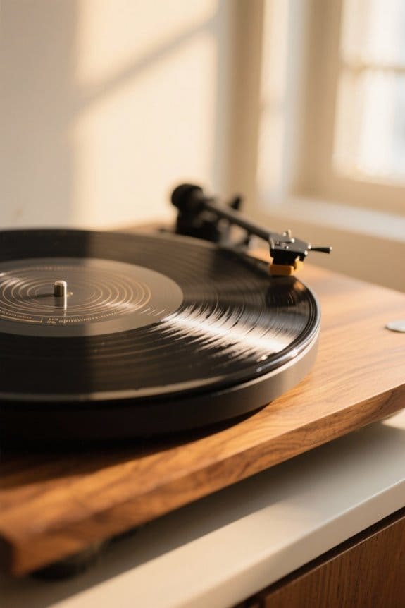 vinyl grooves create warmth