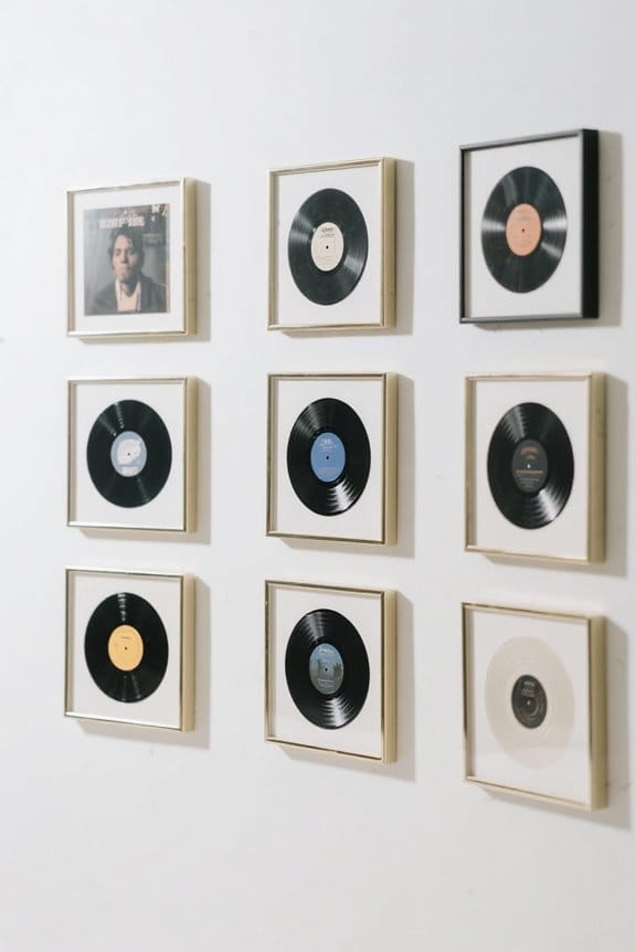 vinyl record display frames