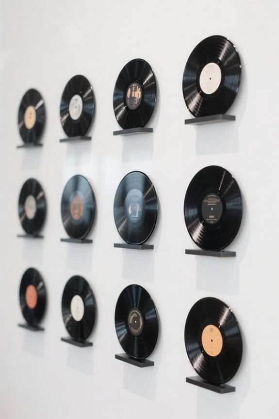 vinyl record wall displays